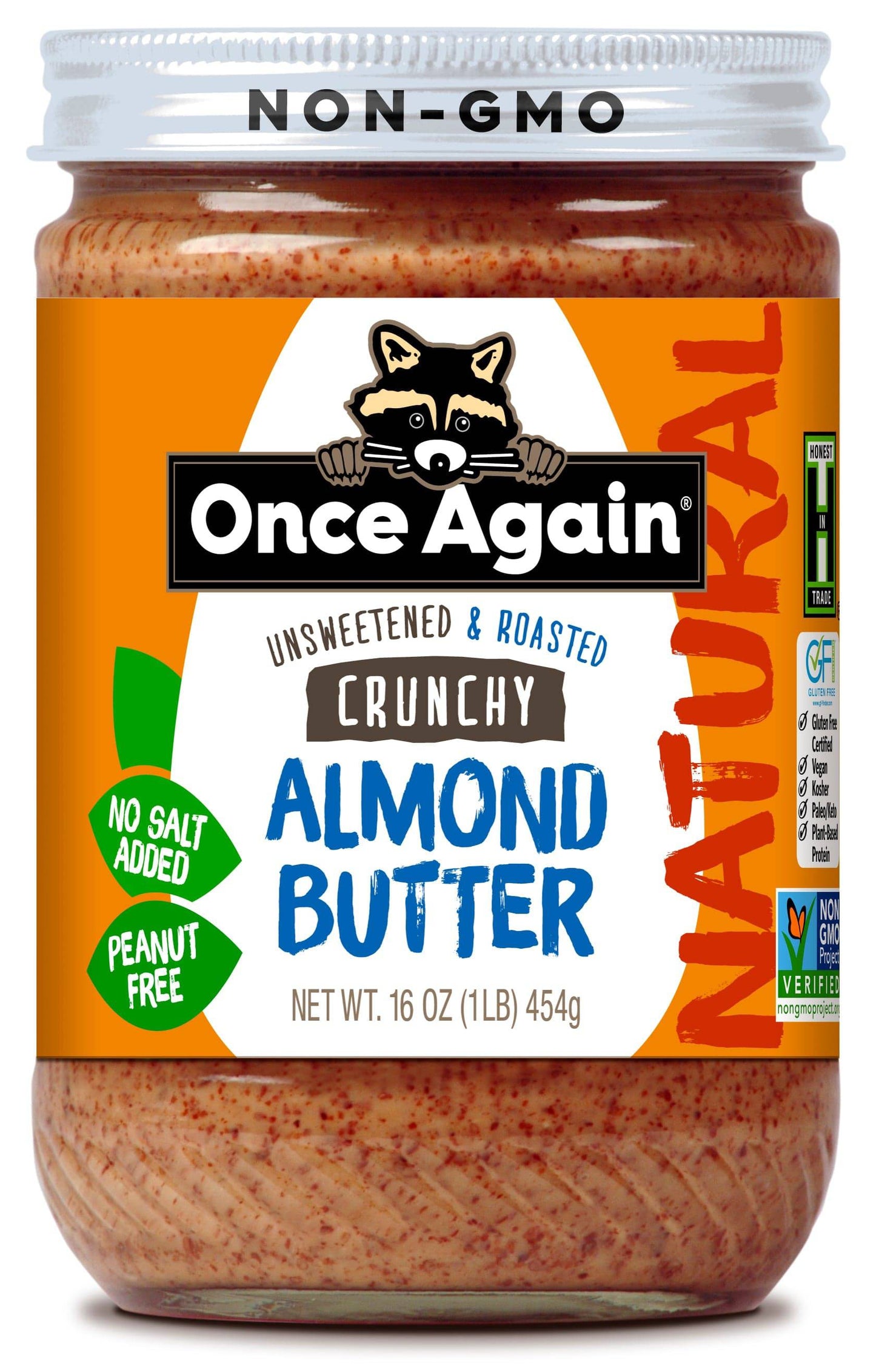 Crunchy Almond Butter, No Salt Added