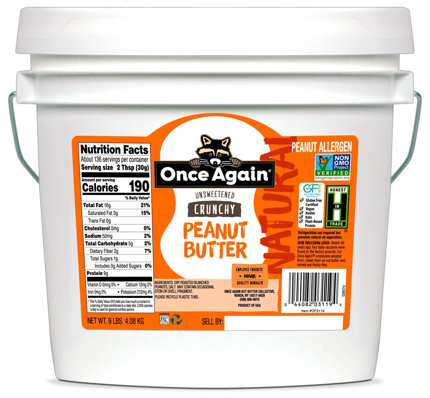 Crunchy Peanut Butter - Premium Nutty Spread