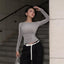 One shoulder long sleeved top as a base for women's clothing - Korvel
