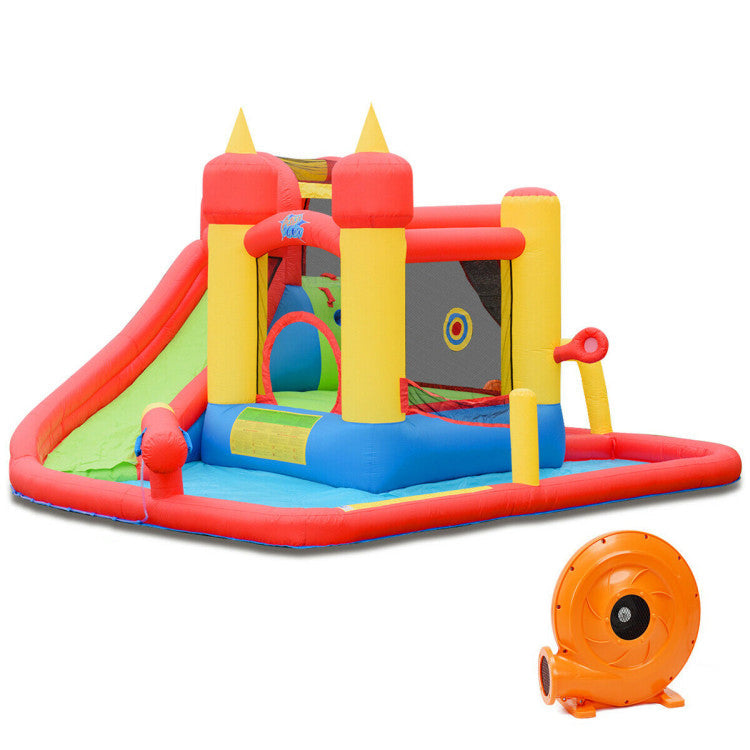Gbruno Inflatable Water Slide Bounce House with Blower