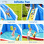 4-in-1 Inflatable Water Slide Park with Long Slide