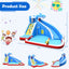 4-in-1 Inflatable Water Slide Park with Long Slide
