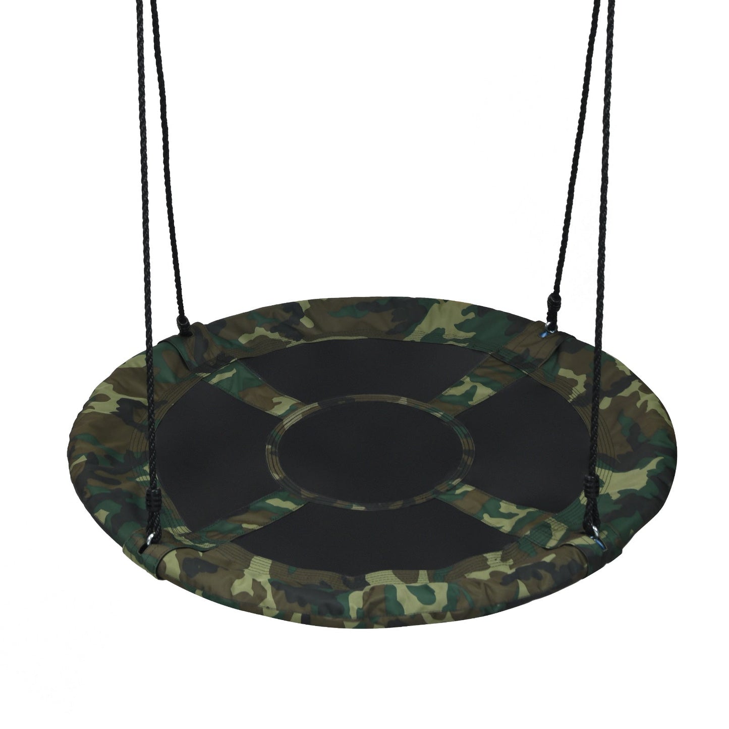 Balancoire en forme de soucoupe volante de 40 pouces - Ensemble de jeu extérieur réglable