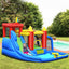 Casa Inflable de Salto y Piscina Splash con Tobogán de Agua
