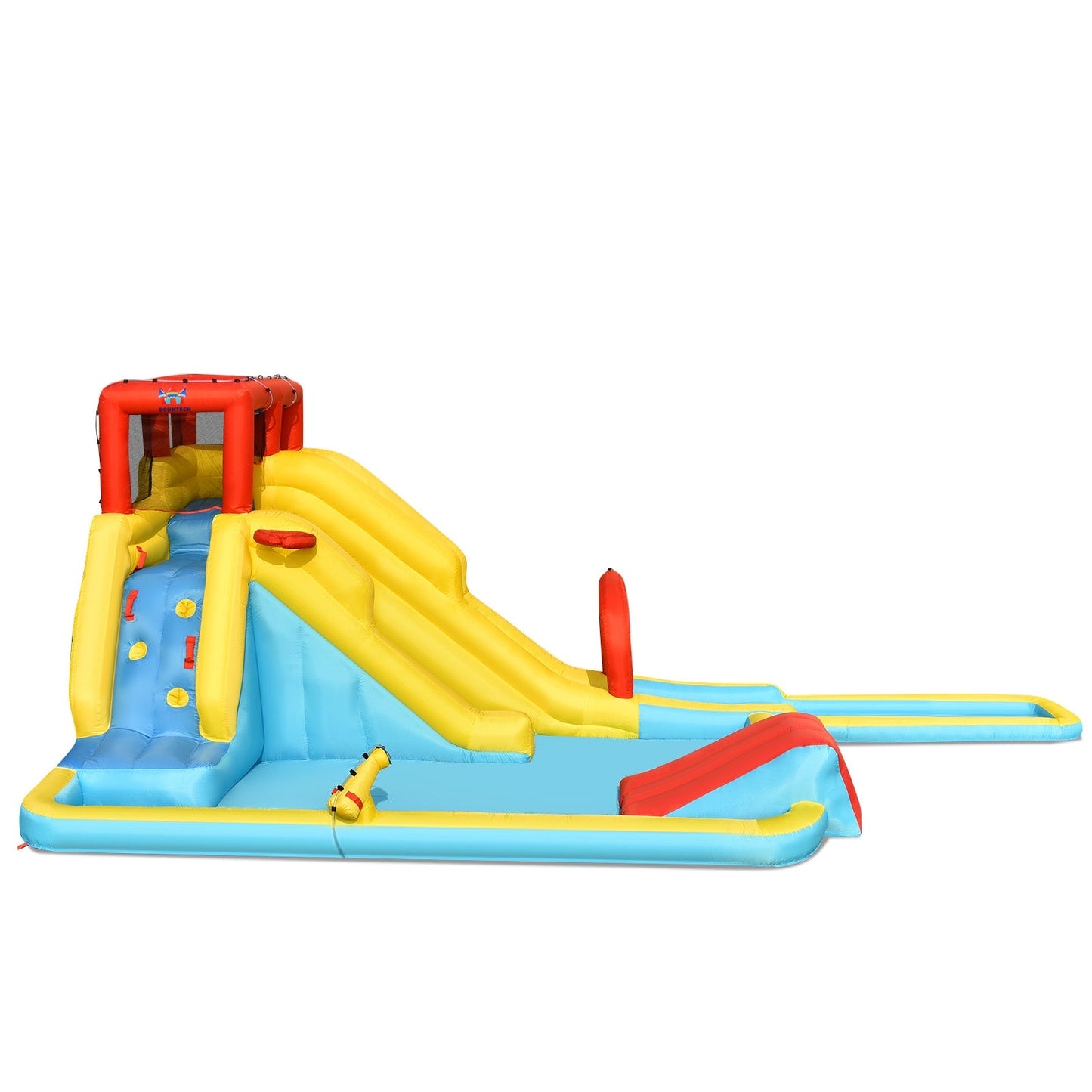 7-in-1 Inflatable Dual Slide Water Park Bounce House