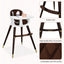 3-In-1 Adjustable Baby High Chair with Soft Cushion - Brown