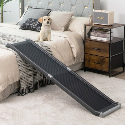 63-Inch Folding Pet Ramp with Steel Frame