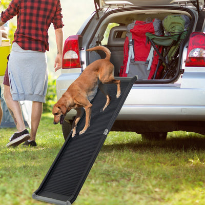 63-Inch Folding Pet Ramp with Steel Frame