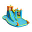 Toboggan Aquatique Gonflable avec Maison de Saut et Piscine à Éclaboussures