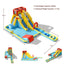 Parque Acuático Inflable de Doble Tobogán con Soplador de Aire