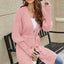Open Front Lantern Sleeve Cardigan - Korvel