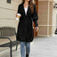 Open Front Lantern Sleeve Cardigan - Korvel