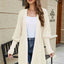 Open Front Lantern Sleeve Cardigan - Korvel