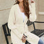 Open Front Lantern Sleeve Cardigan - Korvel
