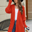 Open Front Lantern Sleeve Cardigan - Korvel
