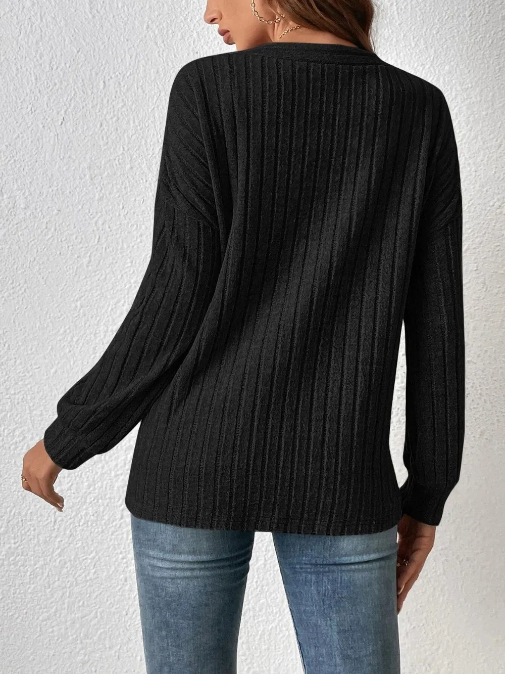 Open Front Long Sleeve Cardigan - Korvel
