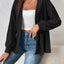 Open Front Long Sleeve Cardigan - Korvel