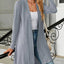 Open Front Long Sleeve Cardigan - Korvel