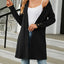 Open Front Long Sleeve Cardigan - Korvel