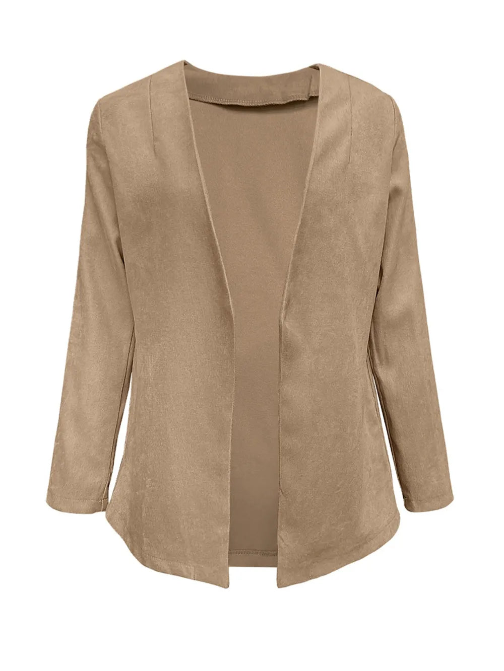 Open Front Long Sleeve Cardigan - Korvel