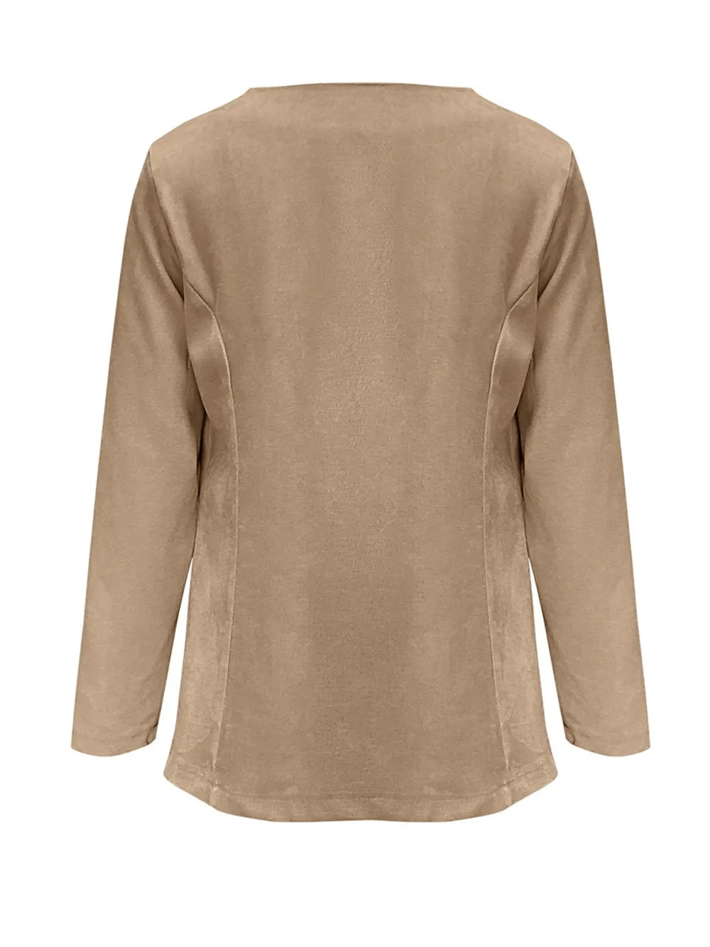 Open Front Long Sleeve Cardigan - Korvel