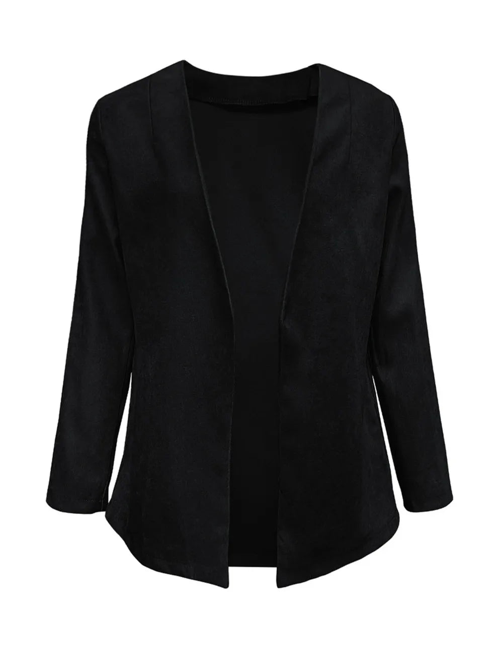 Open Front Long Sleeve Cardigan - Korvel