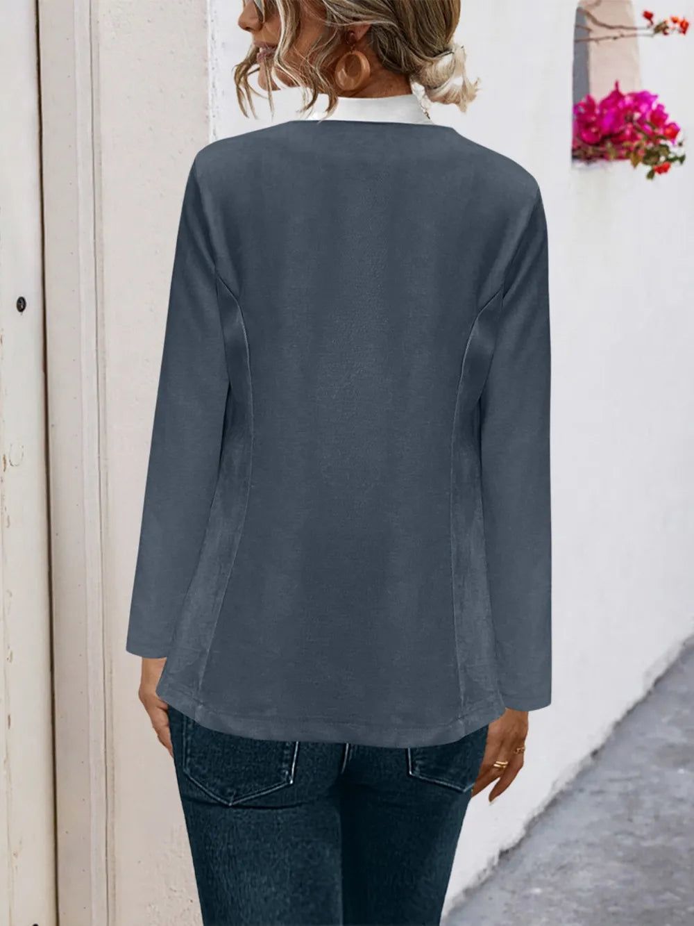 Open Front Long Sleeve Cardigan - Korvel