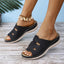 Elegant Open-Toe Cutout Sandals for Casual Wear
