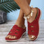 Elegant Open-Toe Cutout Sandals for Casual Wear