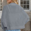 Openwork Open Front Long Sleeve Cardigan