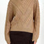 Openwork Round Neck Long Sleeve Sweater - Korvel