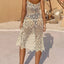 Openwork Scoop Neck Spaghetti Strap Cover-Up Dress - Korvel