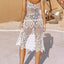 Openwork Scoop Neck Spaghetti Strap Cover-Up Dress - Korvel