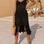Openwork Scoop Neck Spaghetti Strap Cover-Up Dress - Korvel