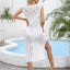 Openwork Slit V-Neck Sleeveless Cover Up - Korvel