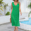 Openwork Slit V-Neck Sleeveless Cover Up - Korvel