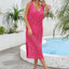 Openwork Slit V-Neck Sleeveless Cover Up - Korvel