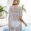 Openwork V-Neck Short Sleeve Cover Up - Korvel