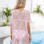 Openwork V-Neck Short Sleeve Cover Up - Korvel