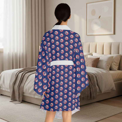 Kimono Robe de la Era Opinativa – Bata de Lounge de Conciencia Política