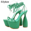 Tacones Super Altos con Correa en el Tobillo