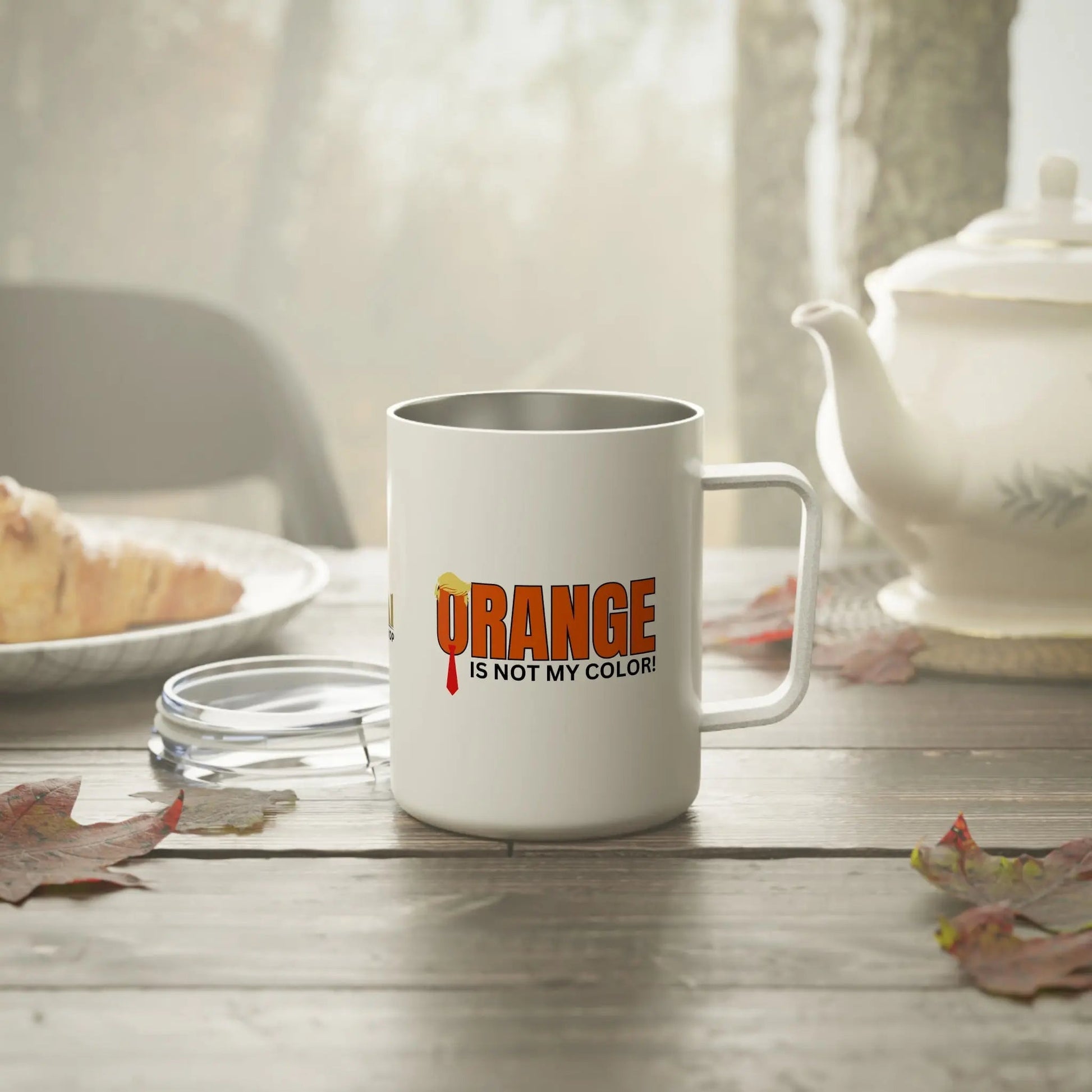 Chic Insulated Coffee Mug - 10oz in Vibrant Orange - Korvel