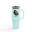Taza de Viaje Aislada para Mamá Gato Tabby Naranja - 40oz