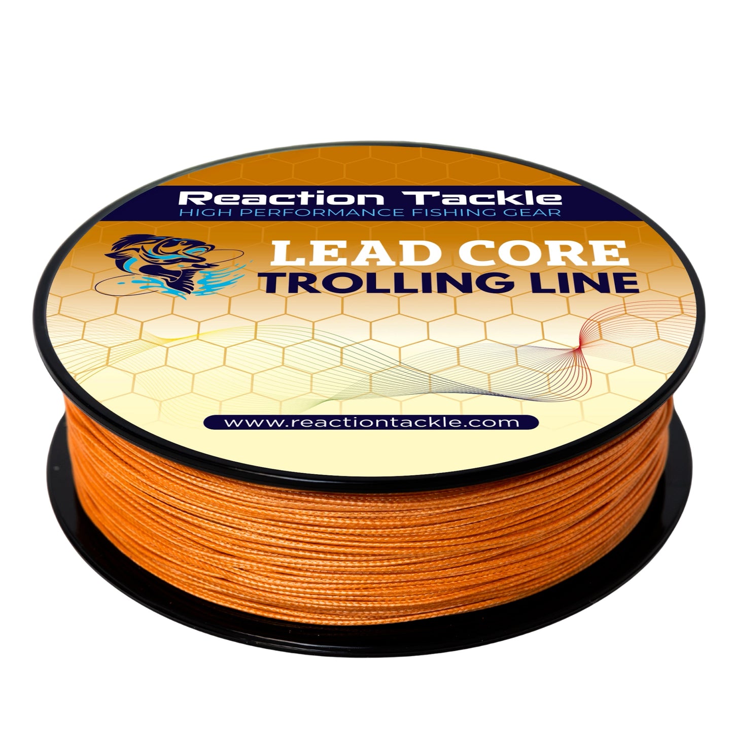 Línea de pesca trenzada con núcleo de plomo premium Reaction Tackle para curricán