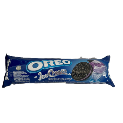 Oreo Blueberry Ice Cream Flavor Sandwich Cookies 119.6g