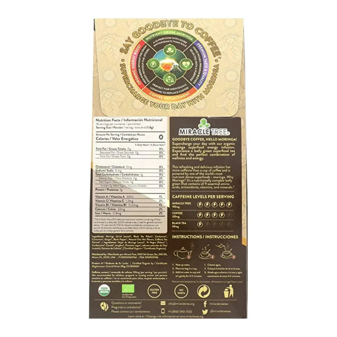Moringa Energy Tea - Chai Blend