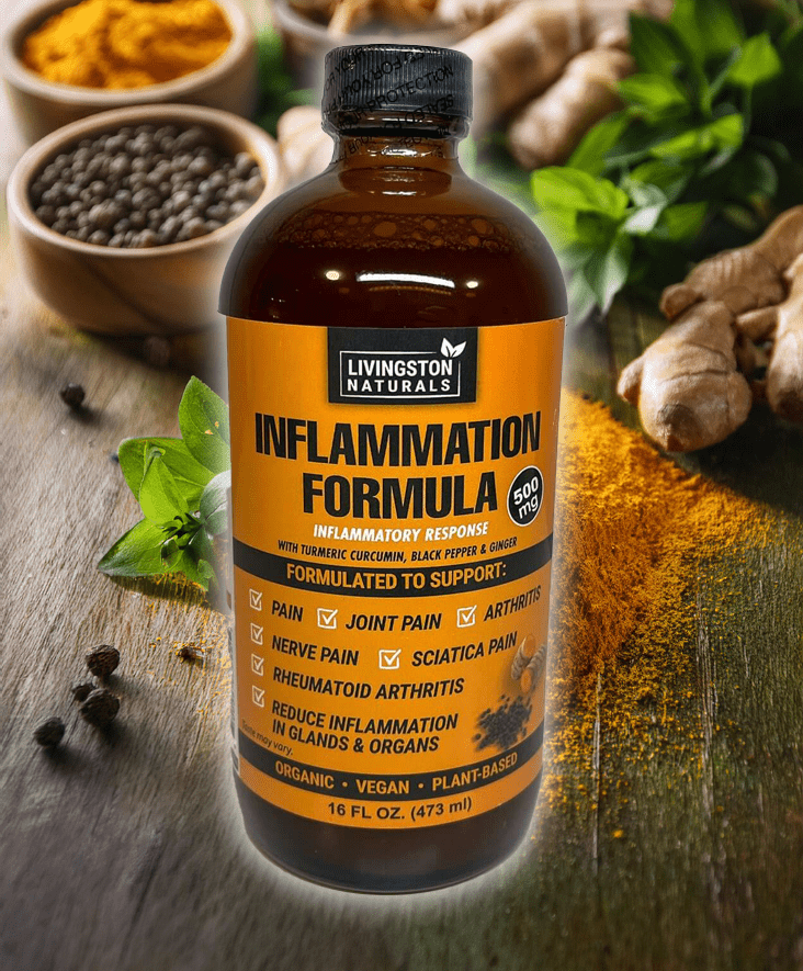 Organic Inflammation Formula by  Livingston Naturals, Natural Herbal Labs - Korvel