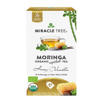 Té Orgánico de Moringa con Miel y Vainilla