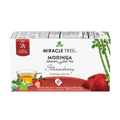 Té de Moringa Orgánico con Sabor a Fresa