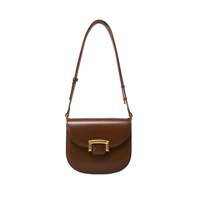 Original Women Bag  New Trendy High-end Wedding Bag Shoulder Bag Commuting Handbag Retro Style Saddle Bag - Korvel